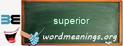 WordMeaning blackboard for superior